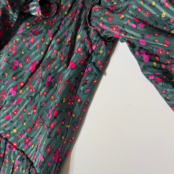 Free People Sweetest Thing Mini Dress - Black with Red and Green Accents - Picture 8 of 8